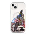Tokyo Street Soul JDM iPhone case with Japanese street, cherry blossom and Honda Civic design